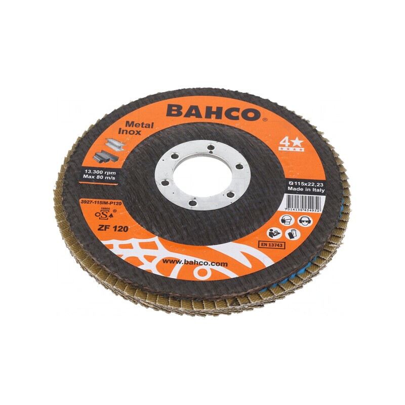 Disc de șlefuit cu lamelă 115mm 22,23mm 4* | Electronic-mag.ro | Componente Electronice