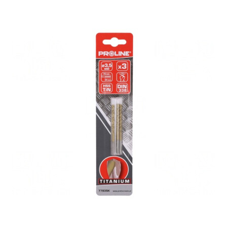 Drill Bit for Metal 3.5mm 3pcs | Electronic-mag.ro | Componente Electronice