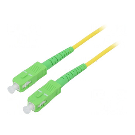Patch cord fibră optică OS2 SC/APC 0,5m LSZH | Electronic-mag.ro | Componente Electronice