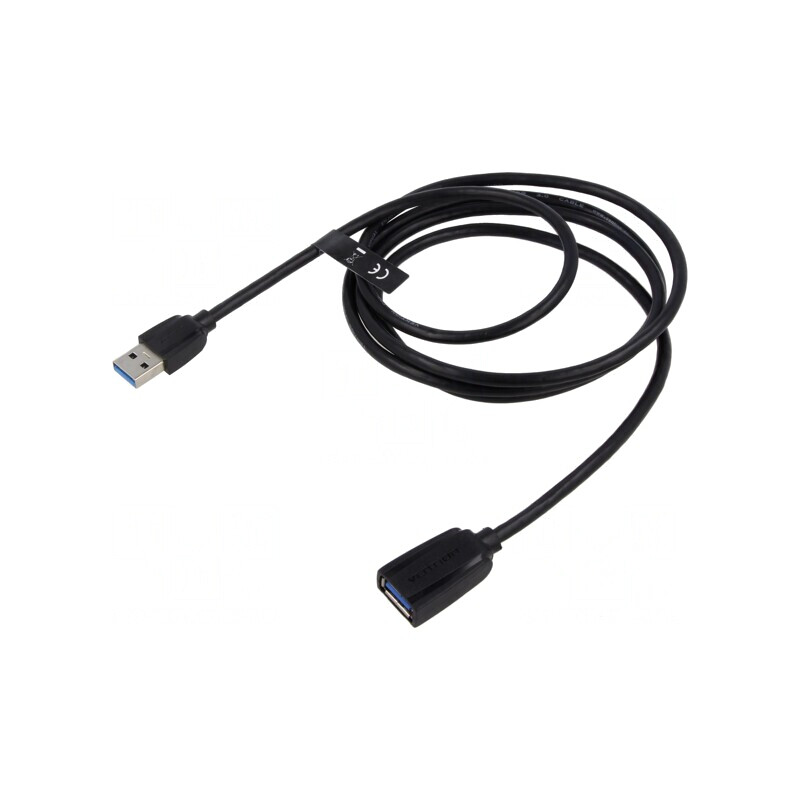 Cablu USB 3.0 A-A 1,5m Negru | Electronic-mag.ro | Componente Electronice