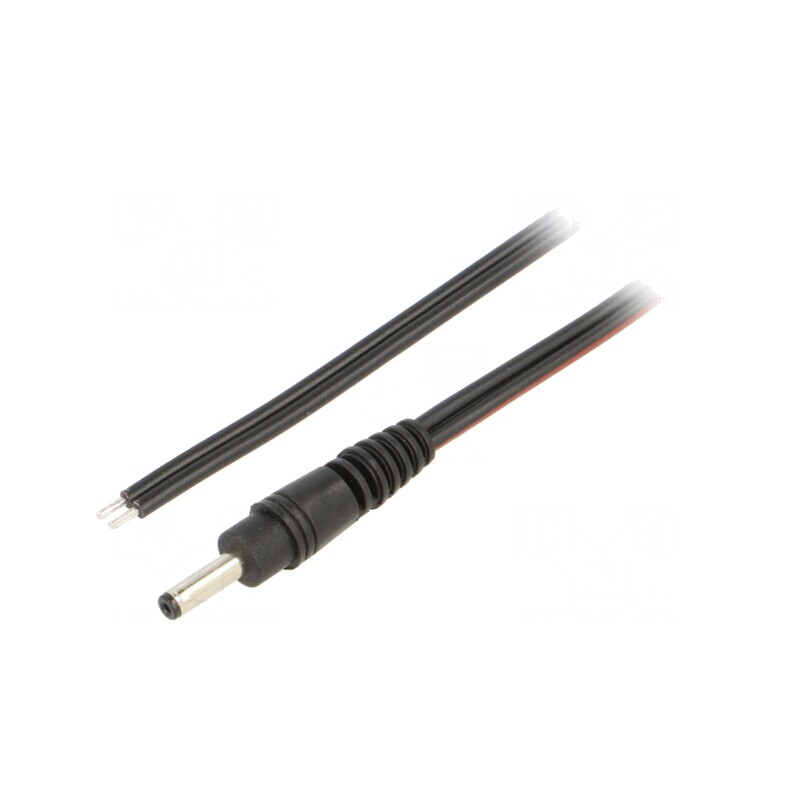 Cablu Alimentare DC 3,5/1,3 mm Negru 1,5m | Electronic-mag.ro | Componente Electronice