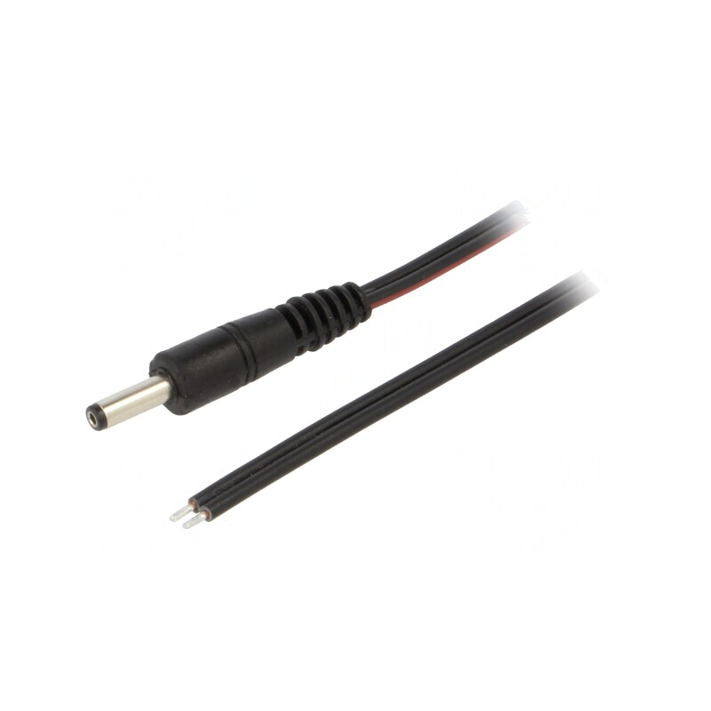 Cablu Alimentare DC 4,0/1,7 Negru 1,5m | Electronic-mag.ro | Componente Electronice
