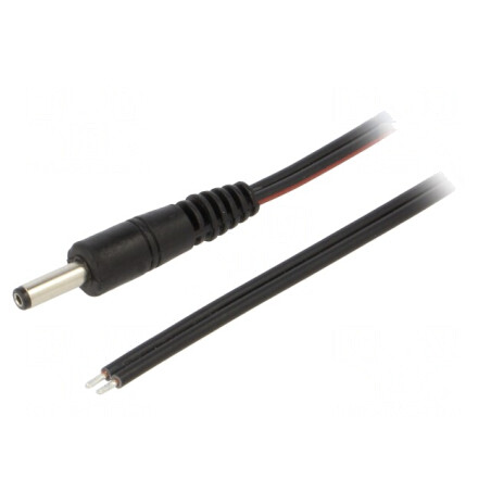 Cablu Alimentare DC 4,0/1,7 Negru 1,5m | Electronic-mag.ro | Componente Electronice