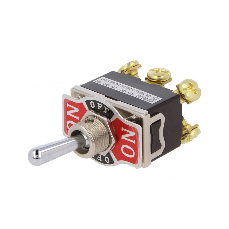 Comutator Basculant ON-OFF-ON 10A 250VAC | Electronic-mag.ro | Componente Electronice