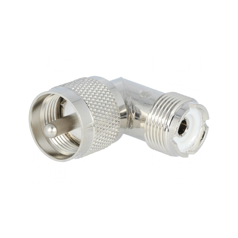 Adaptor UHF Tată-Mamă Unghi 90° | Electronic-mag.ro | Componente Electronice