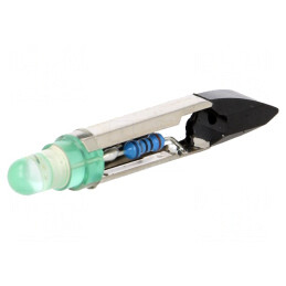 Lampă LED verde 24V T6,8 | Electronic-mag.ro | Componente Electronice
