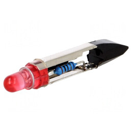 Lampă LED roșie 12V T6.8 | Electronic-mag.ro | Componente Electronice