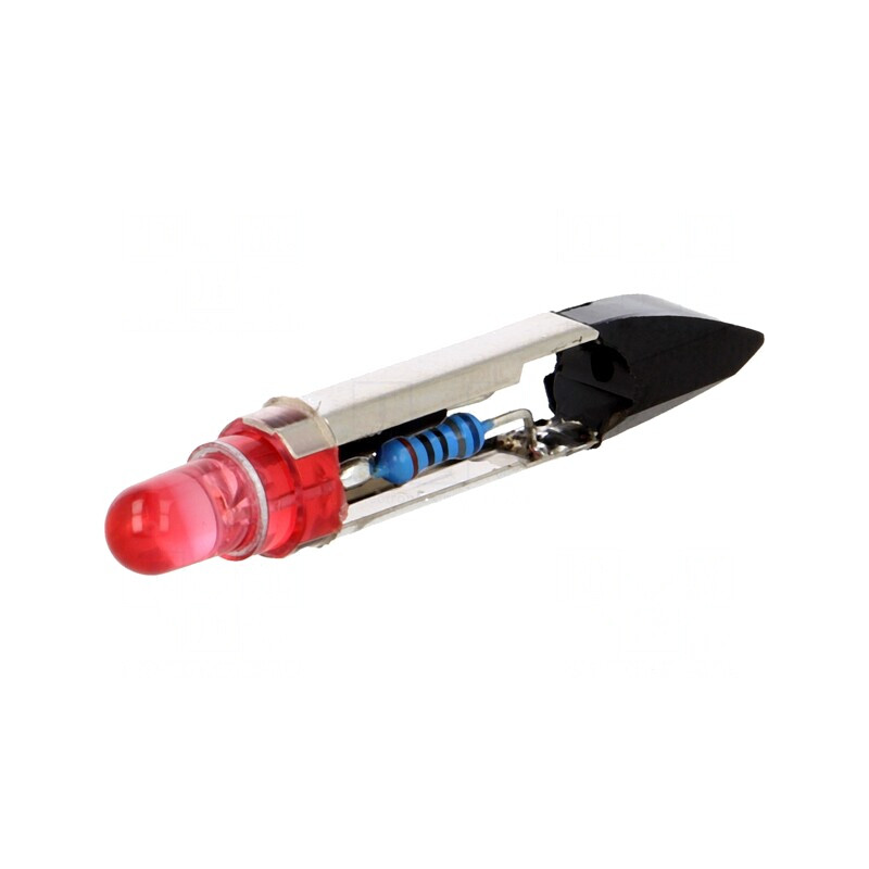 Lampă LED roșie 12V T6.8 | Electronic-mag.ro | Componente Electronice