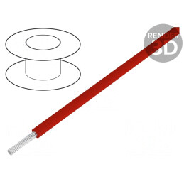 Cablu silicon roșu ÖLFLEX HEAT 180 FZLSi 1x1,5mm²