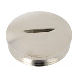 Capac de protecție alamă nichelată PG29 IP54 | Electronic-mag.ro | Componente Electronice