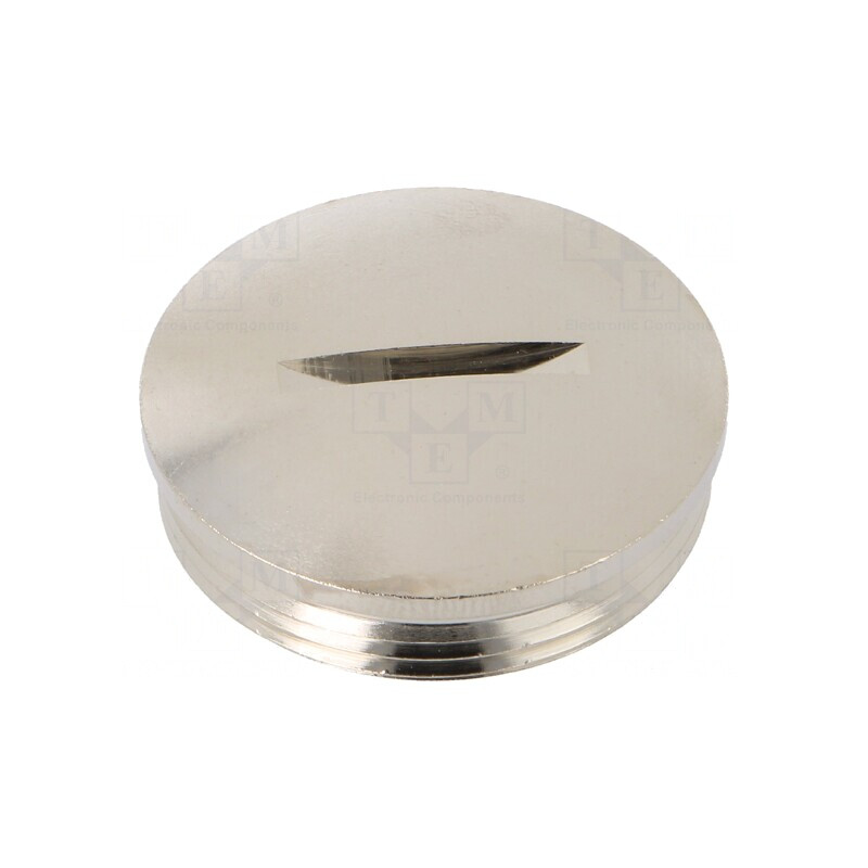 Capac de protecție alamă nichelată PG29 IP54 | Electronic-mag.ro | Componente Electronice