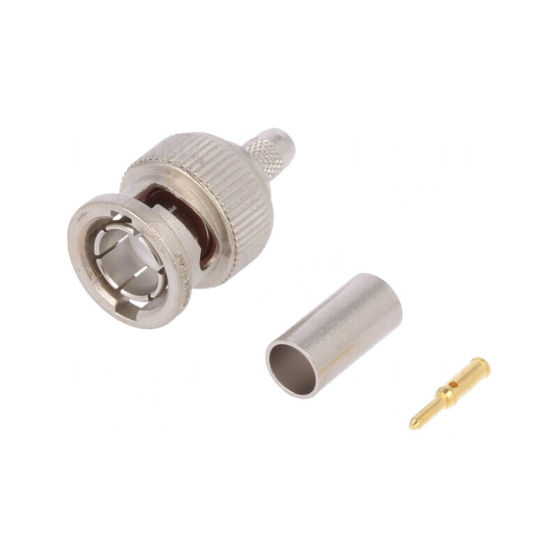 Conector BNC Tată 75Ω Crimpat PTFE Aurit | Electronic-mag.ro | Componente Electronice Conector BNC Tată 75Ω Crimpat PTFE Aurit | Electronic-mag.ro | Componente Electronice