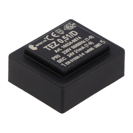 Transformator Încapsulat 0,5VA 230V 24V PCB | Electronic-mag.ro | Componente Electronice