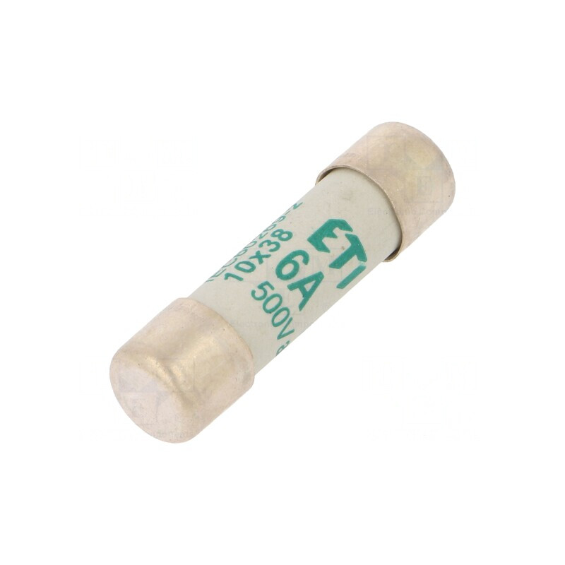 Siguranţă cilindrică 6A 500VAC 10,3x38mm | Electronic-mag.ro | Componente Electronice