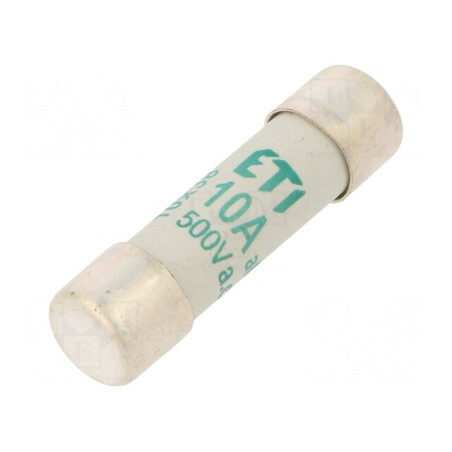 Siguranță cilindrică 10A 500VAC 10,3x38mm | Electronic-mag.ro | Componente Electronice