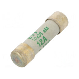 Siguranță cilindrică 12A 500VAC 10,3x38mm | Electronic-mag.ro | Componente Electronice