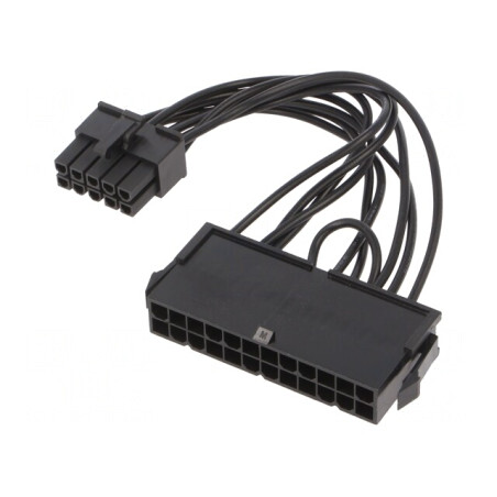 Cablu de Alimentare 10pin Tată la ATX 24pin Feminin 0,1m | Electronic-mag.ro | Componente Electronice