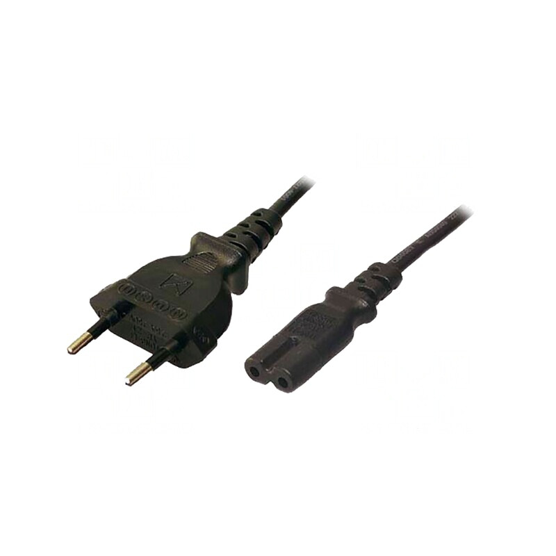Cablu Alimentare Negru 1.8m IEC C7 2.5A 250V | Electronic-mag.ro | Componente Electronice