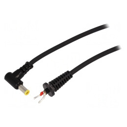 Cablu Alimentare DC 5,5/3,0mm Negru 1,5m | Electronic-mag.ro | Componente Electronice