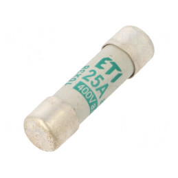 Siguranţă cilindrică 25A 400VAC 10,3x38mm | Electronic-mag.ro | Componente Electronice