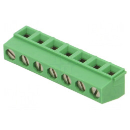 Regletă de Conexiuni PCB 90° 5mm 7 Piste 13.5A | Electronic-mag.ro | Componente Electronice
