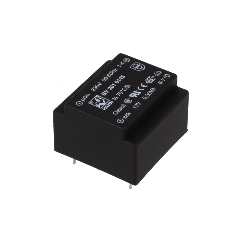 Transformator încapsulat 0,35VA 230V-12V PCB | Electronic-mag.ro | Componente Electronice
