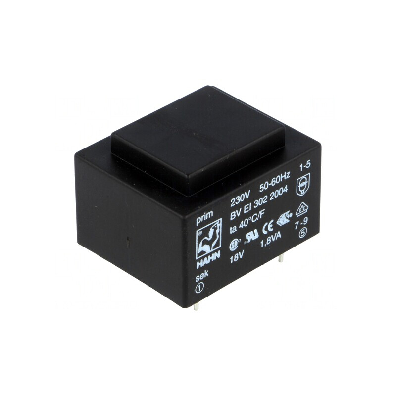 Transformator Încapsulat 1,8VA 230V 18V 100mA PCB | Electronic-mag.ro | Componente Electronice Transformator Încapsulat 1,8VA 230V 18V 100mA PCB | Electronic-mag.ro | Componente Electronice