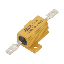 Rezistor Bobinat cu Radiator 12Ω 25W | Electronic-mag.ro | Componente Electronice