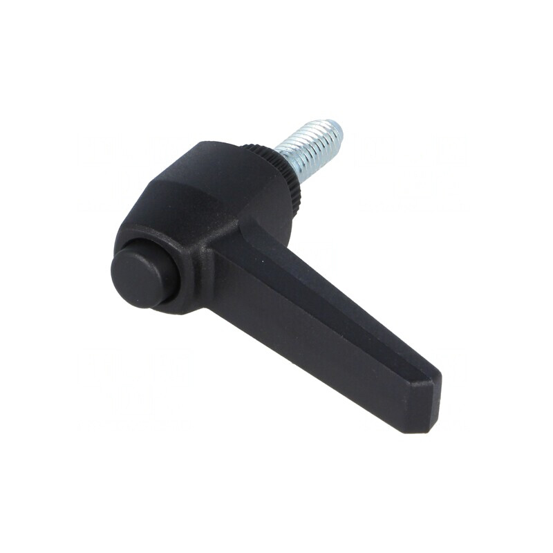 Manetă franceză 16mm filet 50mm negru | Electronic-mag.ro | Componente Electronice