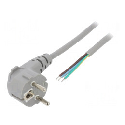 Cablu Alimentare 2m 3x0,75mm2 Cu Stecker Unghiular | Electronic-mag.ro | Componente Electronice