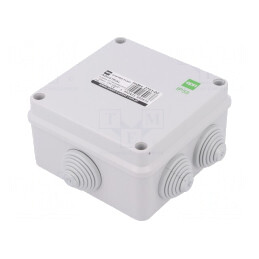 Cutie de Conexiuni IP55 Gri 129x129x61mm | Electronic-mag.ro | Componente Electronice
