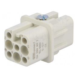 Conector HDC cu Inserturi de Contact Mamă 8+7 PE | Electronic-mag.ro | Componente Electronice
