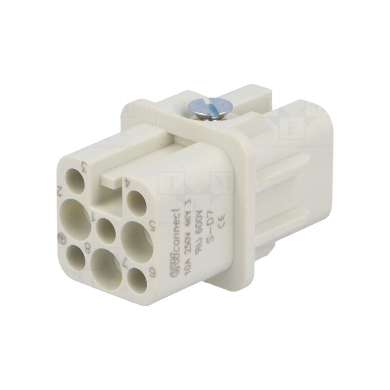Conector HDC cu Inserturi de Contact Mamă 8+7 PE | Electronic-mag.ro | Componente Electronice