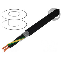Cablu Ecranat PVC 3G1.5mm2 Tresă Cupru Cositorit