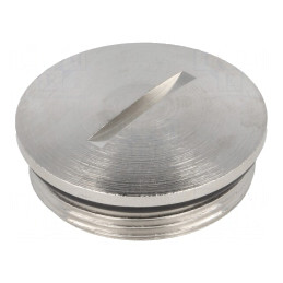Capac de protecție IP68 nichel alamă M32 1,5 | Electronic-mag.ro | Componente Electronice