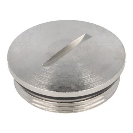 Capac de protecție IP68 nichel alamă M32 1,5 | Electronic-mag.ro | Componente Electronice