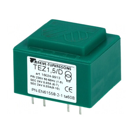 Transformator încapsulat 1,5VA 230V la 24V | Electronic-mag.ro | Componente Electronice
