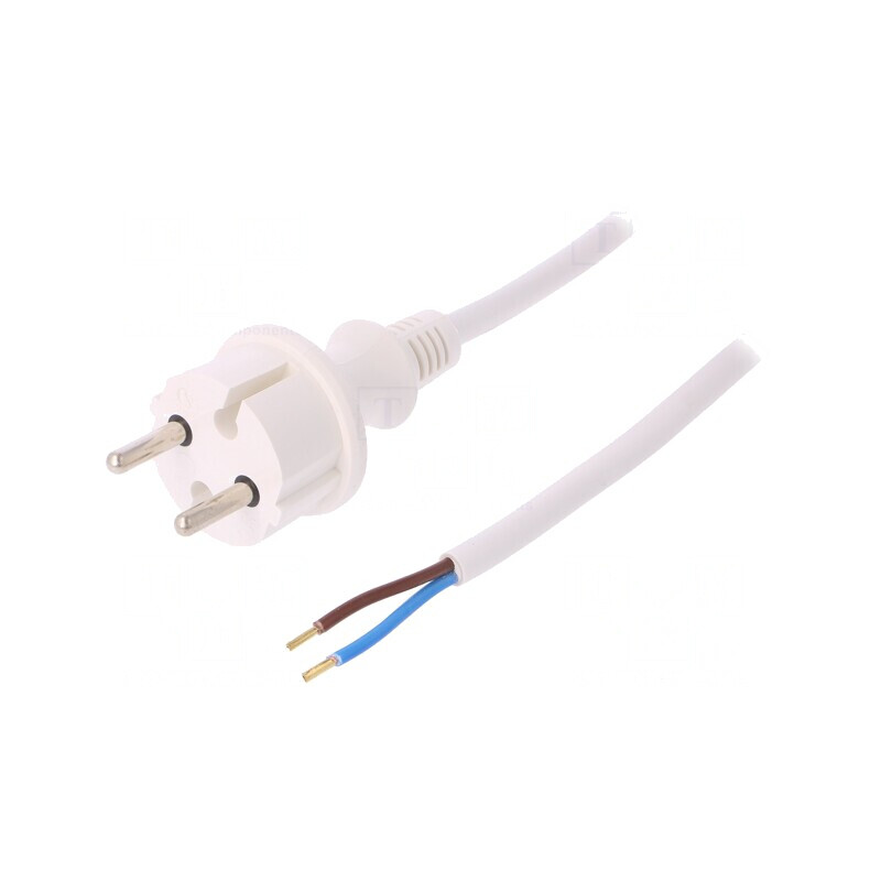 Cablu Alimentare 2x1,5mm2 PVC Alb 1,5m 16A | Electronic-mag.ro | Componente Electronice Cablu Alimentare 2x1,5mm2 PVC Alb 1,5m 16A | Electronic-mag.ro | Componente Electronice