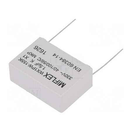 Condensator cu Polipropilenă 1.5uF THT ±10% | Electronic-mag.ro | Componente Electronice
