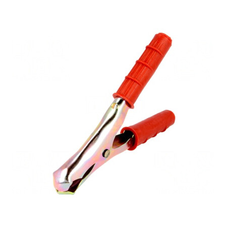 Bornă crocodil roșie 300A max. 30mm | Electronic-mag.ro | Componente Electronice