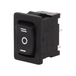 Comutator rocker SP3T negru 6A/250V IP40 | Electronic-mag.ro | Componente Electronice