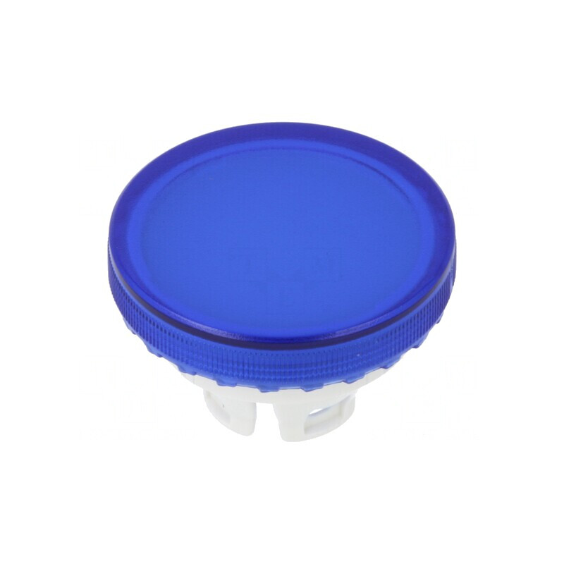 Lentilă Buton 22mm Albastră Transparentă Plastic | Electronic-mag.ro | Componente Electronice