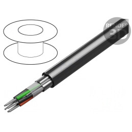 Cablu RS232 3x2x24AWG Ecranat PVC Crom | Electronic-mag.ro | Componente Electronice