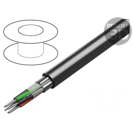 Cablu RS232 3x2x24AWG Ecranat PVC Crom | Electronic-mag.ro | Componente Electronice