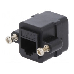 Adaptor Soclu PIN 8p8c Cat 5e Neecranat Negru | Electronic-mag.ro | Componente Electronice