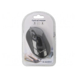 Mouse Optic Negru USB cu Cablul de 1,25m și 3 Butoane | Electronic-mag.ro | Componente Electronice