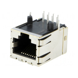 Soclu RJ45 8p8c pentru PCB THT | Electronic-mag.ro | Componente Electronice