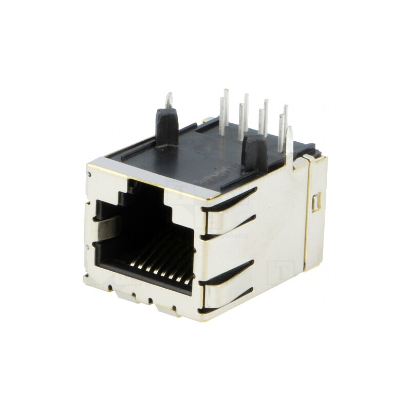 Soclu RJ45 8p8c pentru PCB THT | Electronic-mag.ro | Componente Electronice
