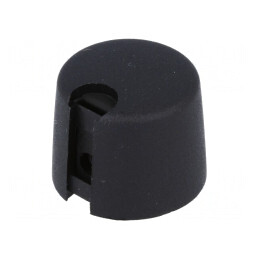 Buton rotativ cu indicator plastic negru 4mm | Electronic-mag.ro | Componente Electronice