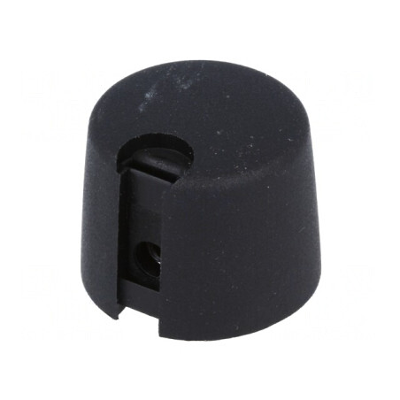 Buton Rotativ Plastic Negru 6mm 20x16mm | Electronic-mag.ro | Componente Electronice